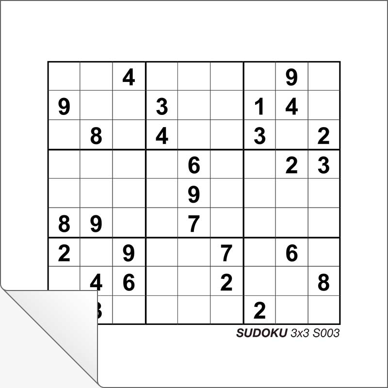 Sudoku 3x3 S003