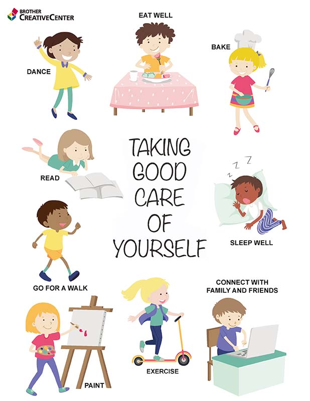 Free Printable Taking good care of yourself | Creative Center