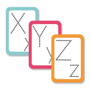 Dotted Alphabet Flash Cards