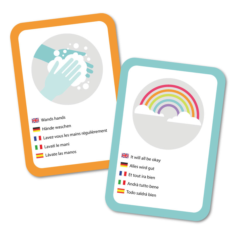 Health and safety flash cards