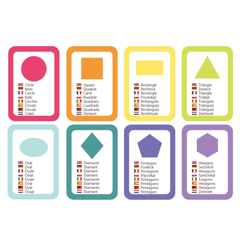 Attività didattiche gratuiti da stampare - Schede didattiche figure geometriche | Brother Creative Center