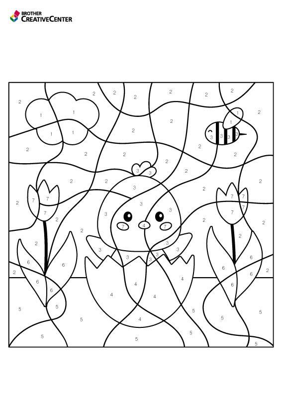 Desenhos para colorir de linda princesa : colorir pelos números