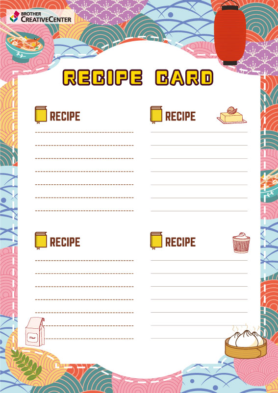 Asian Recipe Card