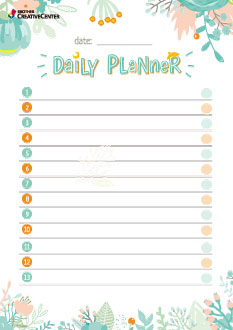 Floral Daily Planner