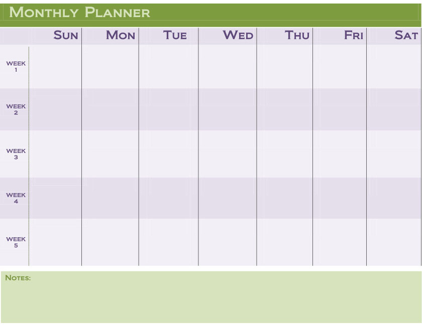 Monthly Planner