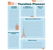 Free Printable Vacation Planner Creative Center