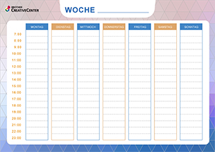 Wochenplaner - Geometrisch