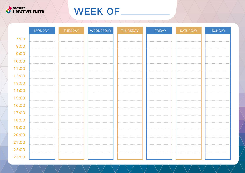 Weekly Planner - Geometric