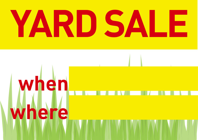 Yard Sale Sign