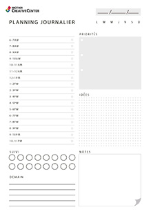 Activités pédagogiques imprimables gratuitement - Votre journée simplifiée | Brother Creative Center