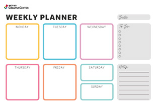 Free Printable Organization Tool - Your Week Simplified | Brother Creative Center