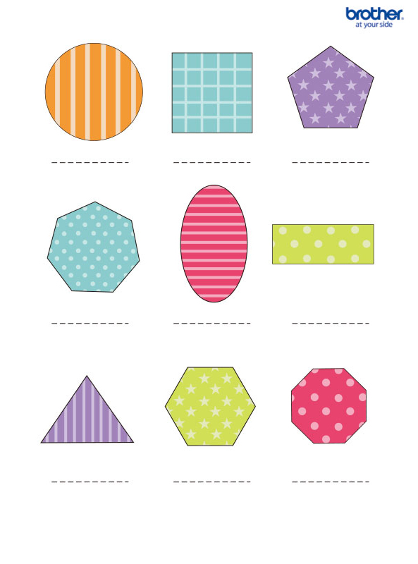 2D Shapes Worksheet