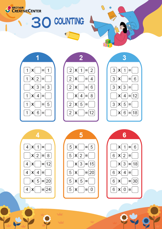 Activités pédagogiques imprimables gratuitement - 30 - Apprentissage heureux | Brother Creative Center
