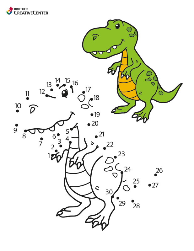 Ligue os pontos -  T-Rex