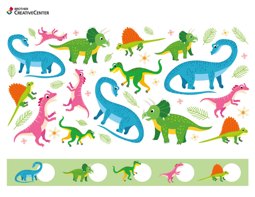 Cuenta los dinosaurios de impresión gratuita | Creative Center
