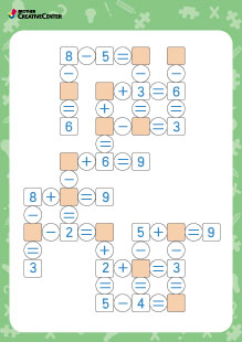 Ćwiczenie edukacyjne do druku za darmo - Krzyżówka matematyczna | Brother Creative Center