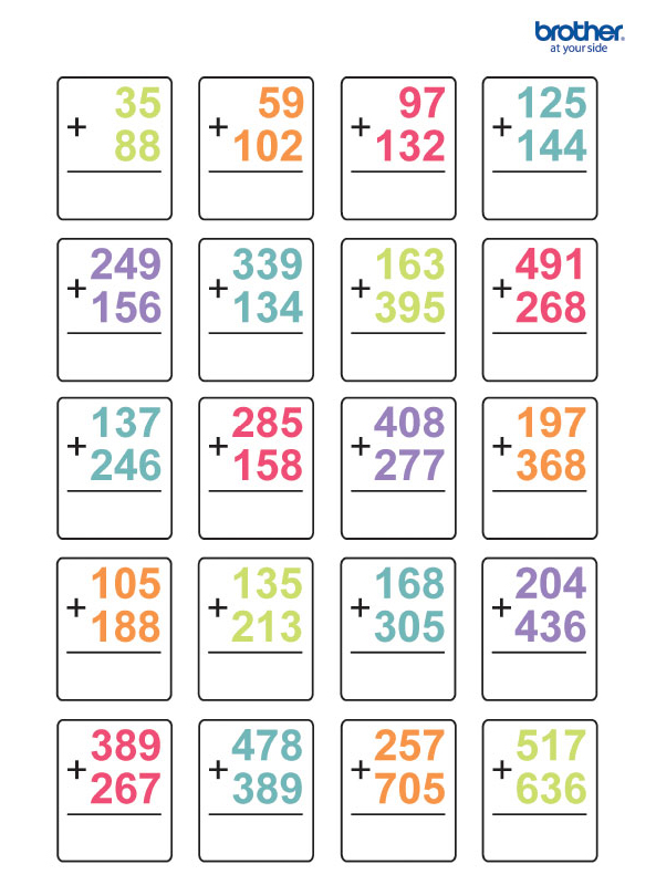 Ejercicios de Sumas Matemáticas 11 14