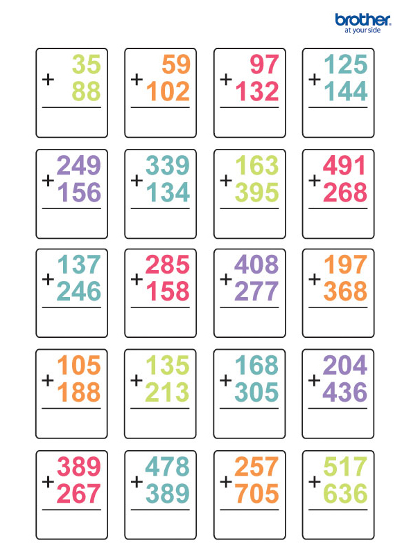 matematica addizioni per 11 14
