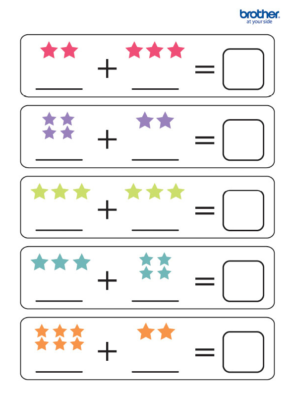 matematica addizioni per  3 5