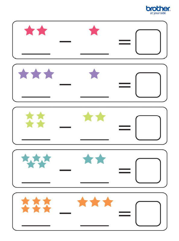 Ejercicios de Sustracciones Matemáticas 3 5