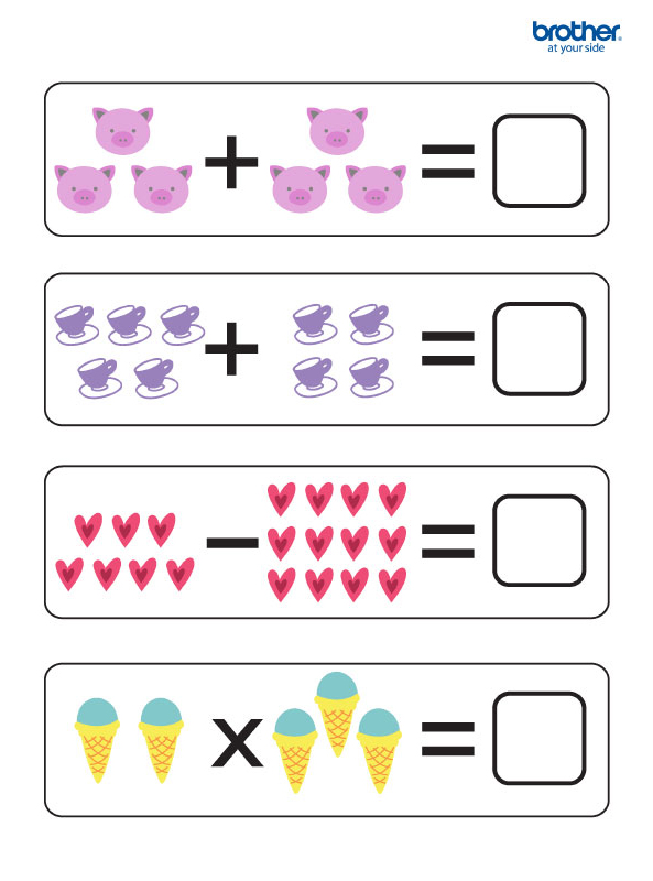 Exercices de maths moins de 7 ans