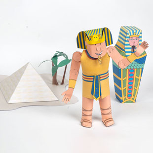 Ensemble de pharaon égyptien