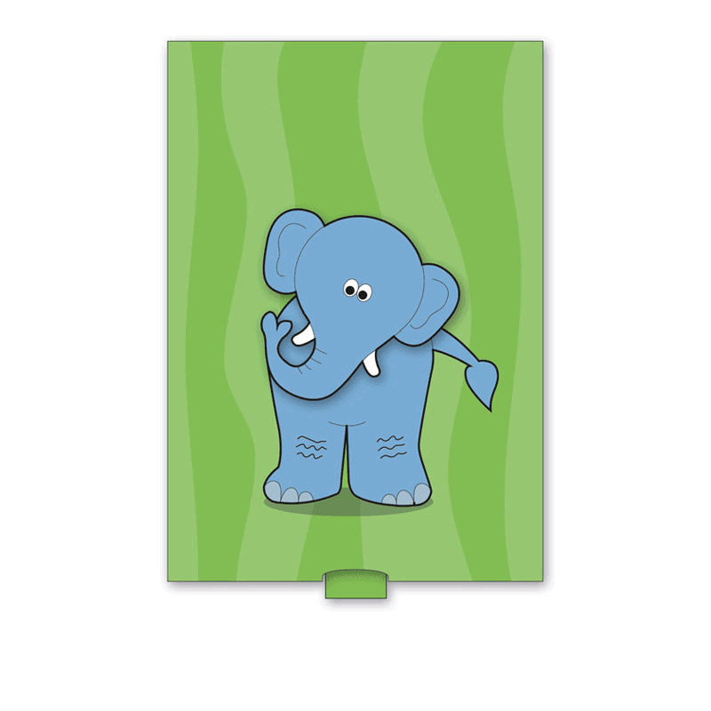 Elephant slider card