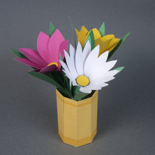 Manualidades en papel y origami imprimibles gratis - Flores | Brother Creative Center