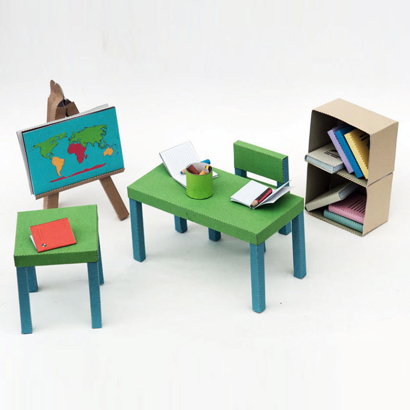 Meble Z Papieru Do Wydruku Dla Dzieci Bezpłatny szablon Meble szkolne do wydruku | Creative Center