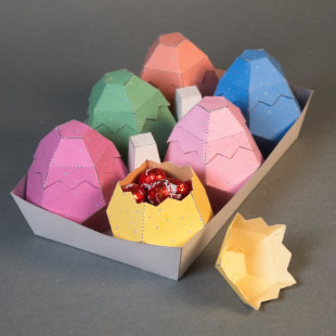 Création papier et origami imprimables gratuitement - Plateau d’œufs | Brother Creative Center