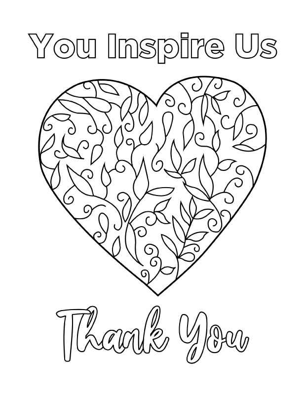 You inspire us (coloring)