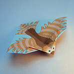 Free Printable Origami Template - Gliding Hawk | Brother Creative Center