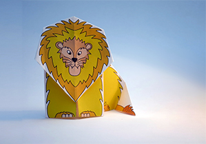 Printable Origami for Free - Lion | Brother Creative Center