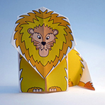 Free Printable Origami Template - Lion | Brother Creative Center