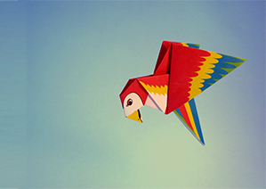 Free Printable Origami Template - Parrot | Brother Creative Center