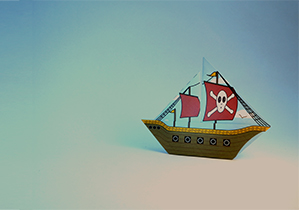 Printable Origami for Free - Pirate Ship | Brother Creative Center