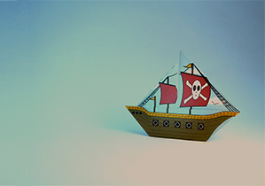 Free Printable Origami Template - Pirate Ship | Brother Creative Center