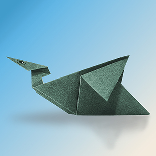 Free Printable Origami Templates - Pteranodon | Brother Creative Center