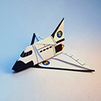 Free Printable Origami Template - Space Shuttle | Brother Creative Center