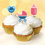 Baby Cupcake Toppers