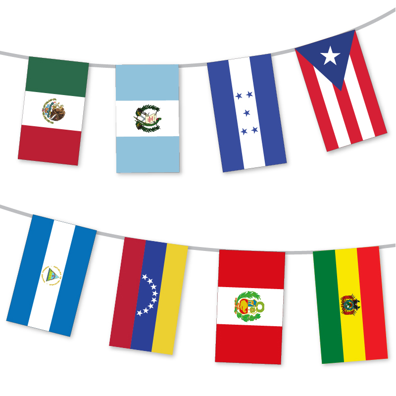 Free Printable DIY Party Decoration - Hispanic Flags Bunting | Brother Creative Center