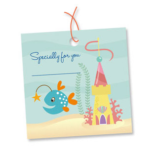 Étiquettes fête sirène
