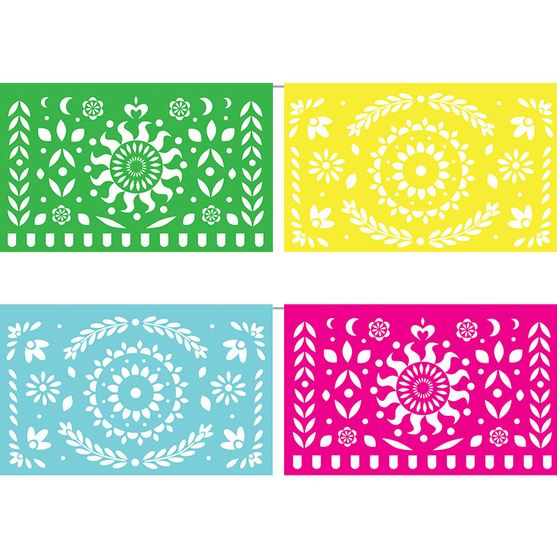 Free Printable DIY Party Decoration - Papel Picado Bunting | Brother Creative Center