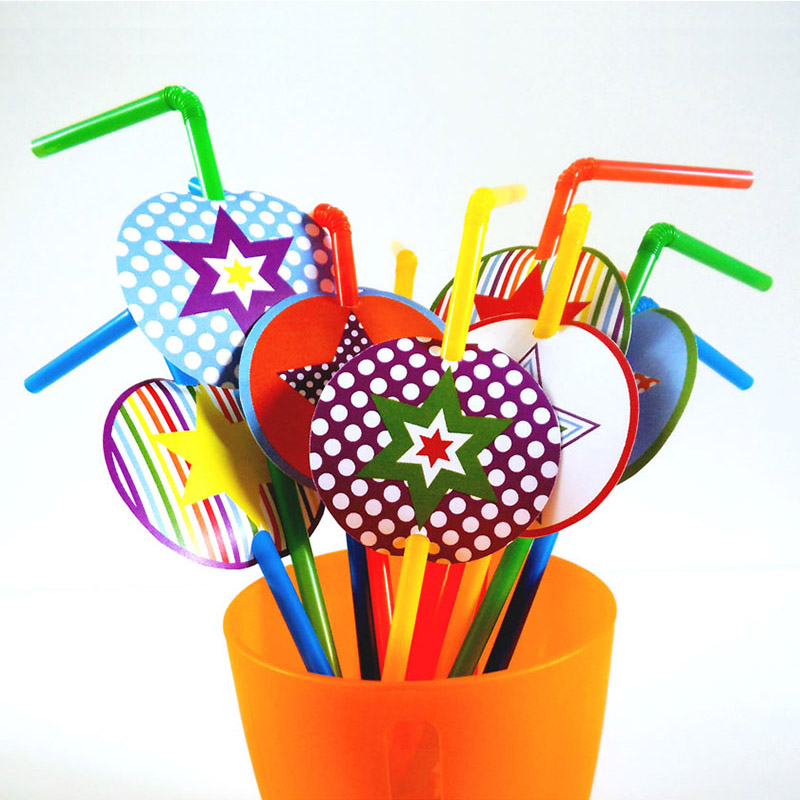 Party Straw Toppers