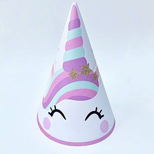 Sombrerito de fiesta de unicornio