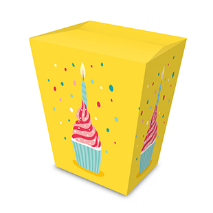 Caja de fiesta de cumpleaños - cupcake
