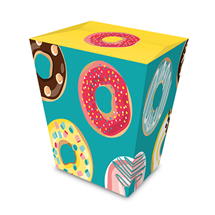 Verjaardagsfeestje doos - donuts