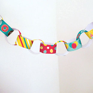 Birthday Party Paper Chain