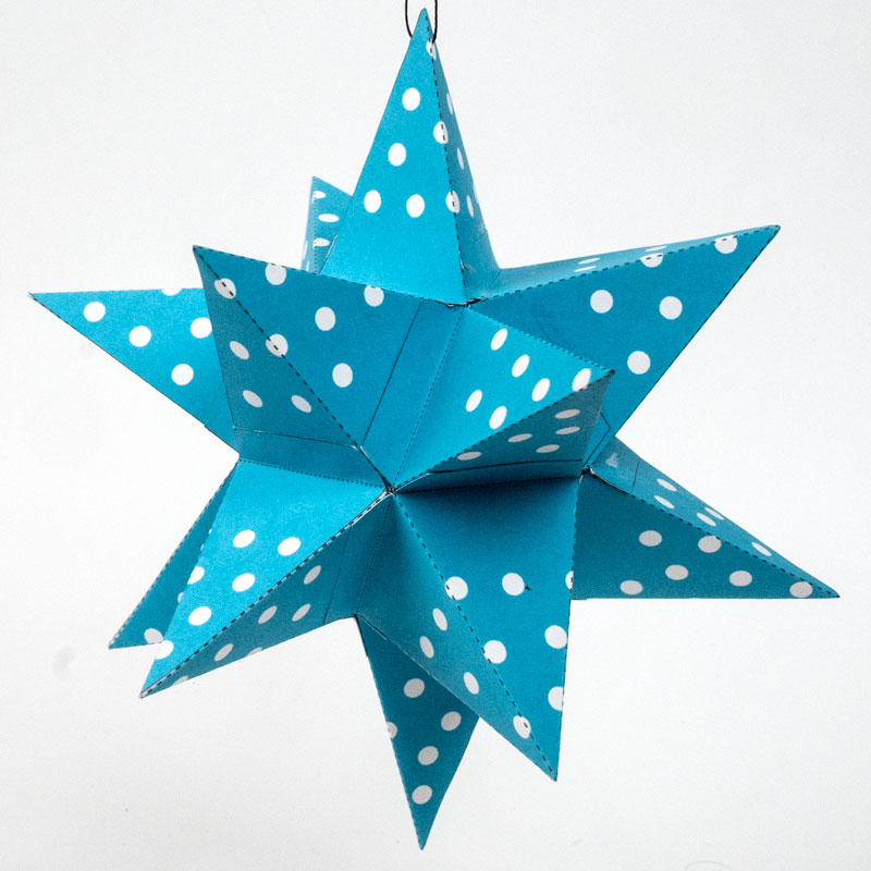 14-point star Christmas ornament