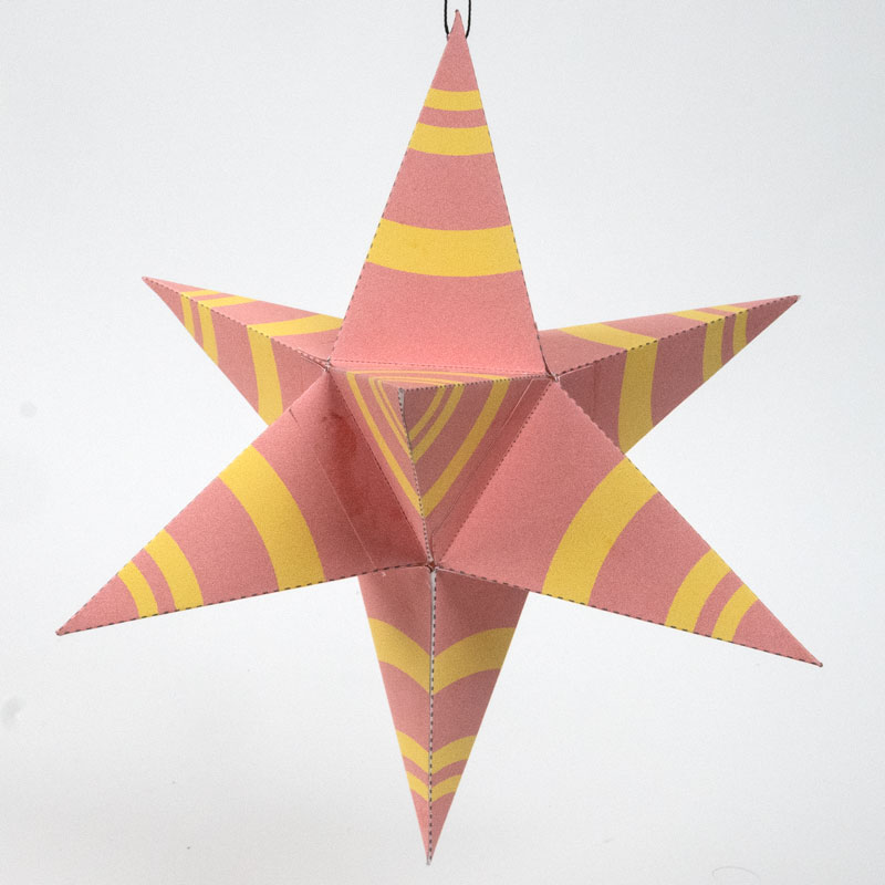8-point star Christmas ornament